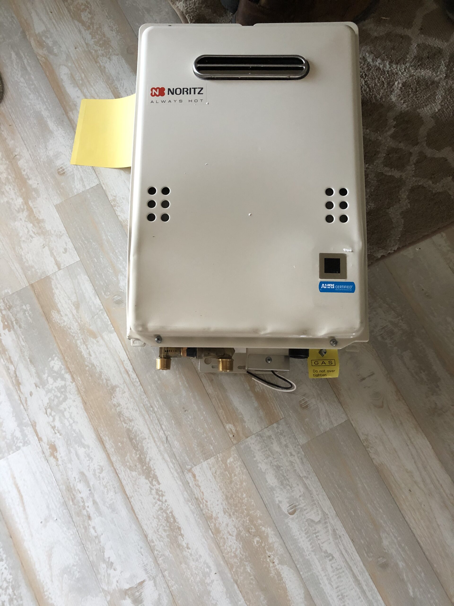 Noritz NR50ODNG Outdoor Tankless Water Heater, max. 120,000 Btuh, 5.0 Gpm - Natural Gas - Customer Photo 1