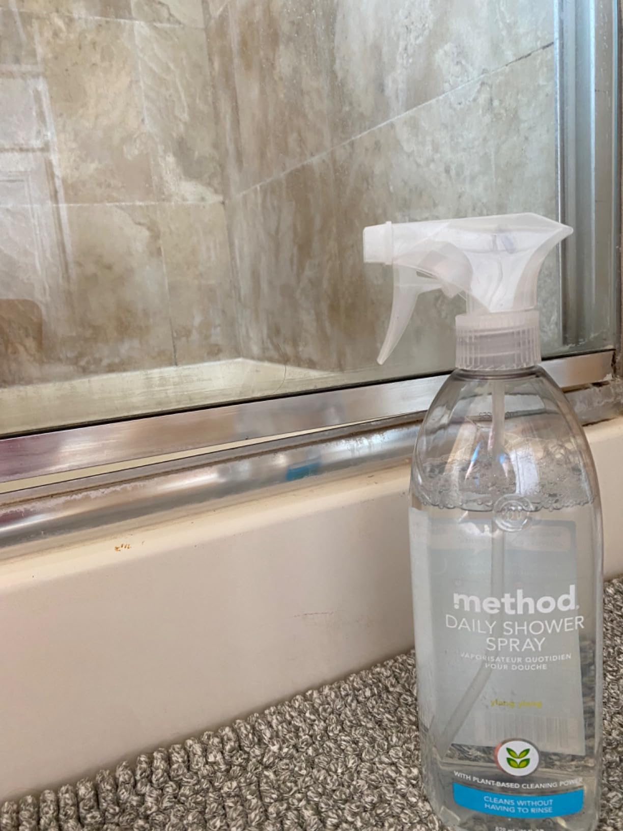 Method Daily Shower Cleaner Spray, Ylang Ylang, For Showers, Tile, Fixtures, Glass and Tubs, 28 oz spray bottle (Pack of 1) - Customer Photo 2