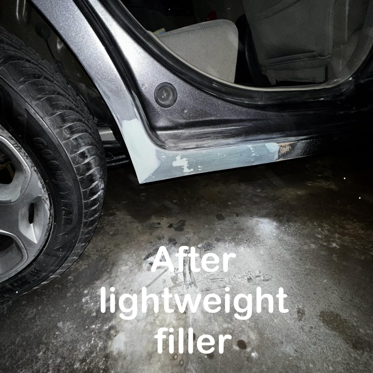 3M Bondo Short Strand Fiberglass Reinforced Filler 1.37 LB (621 g) with Bondo Cream Hardener 0.5 oz (14g), Repair Holes Up To 0.5 IN, Waterproof (SS-PT-ES) customer photo 1