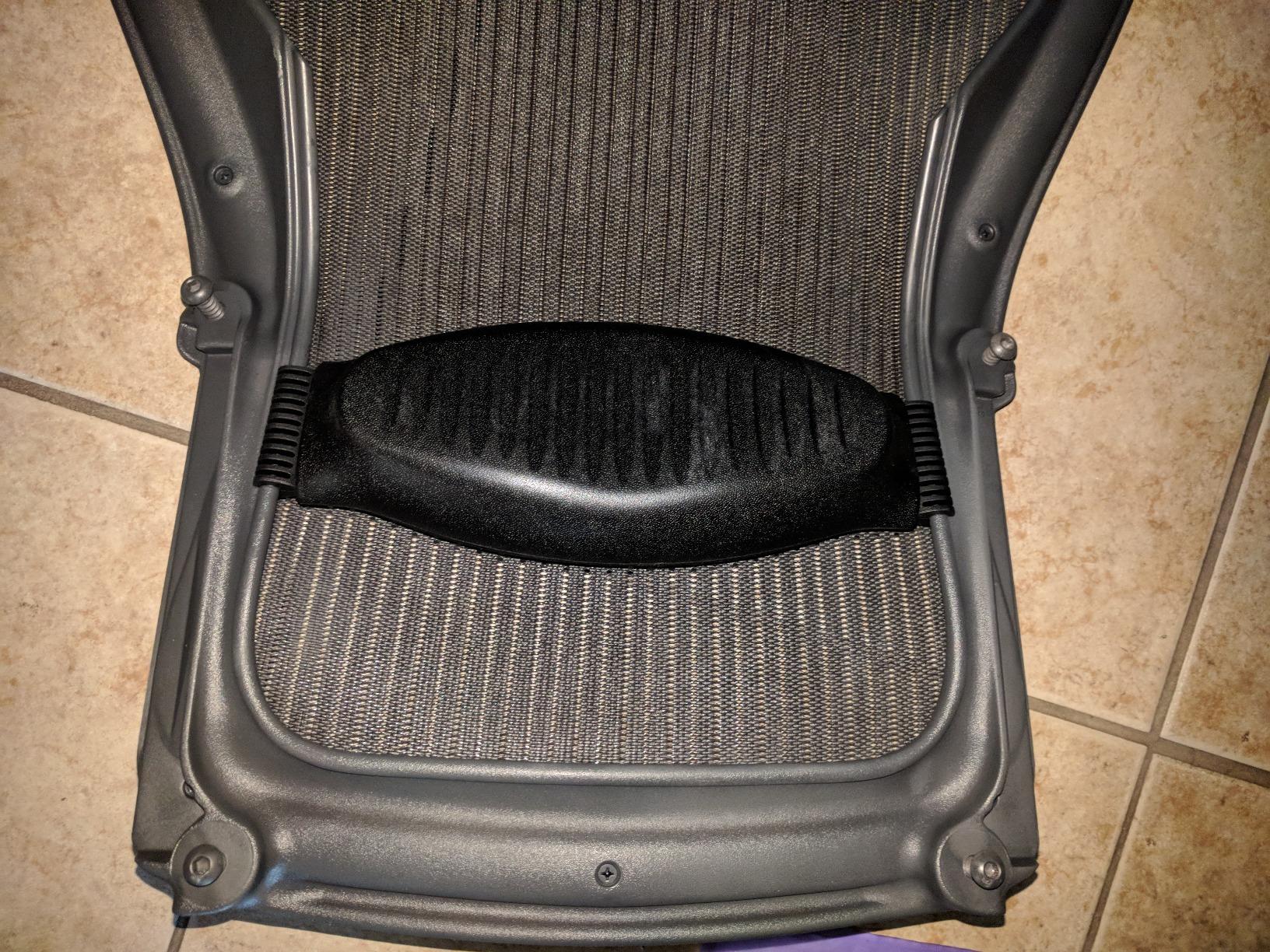 Herman Miller Aeron Executive Office Chair-Stainless Steel, Size B-Fully Adjustable Arms-lumbar Support Open Box - Customer Photo 1