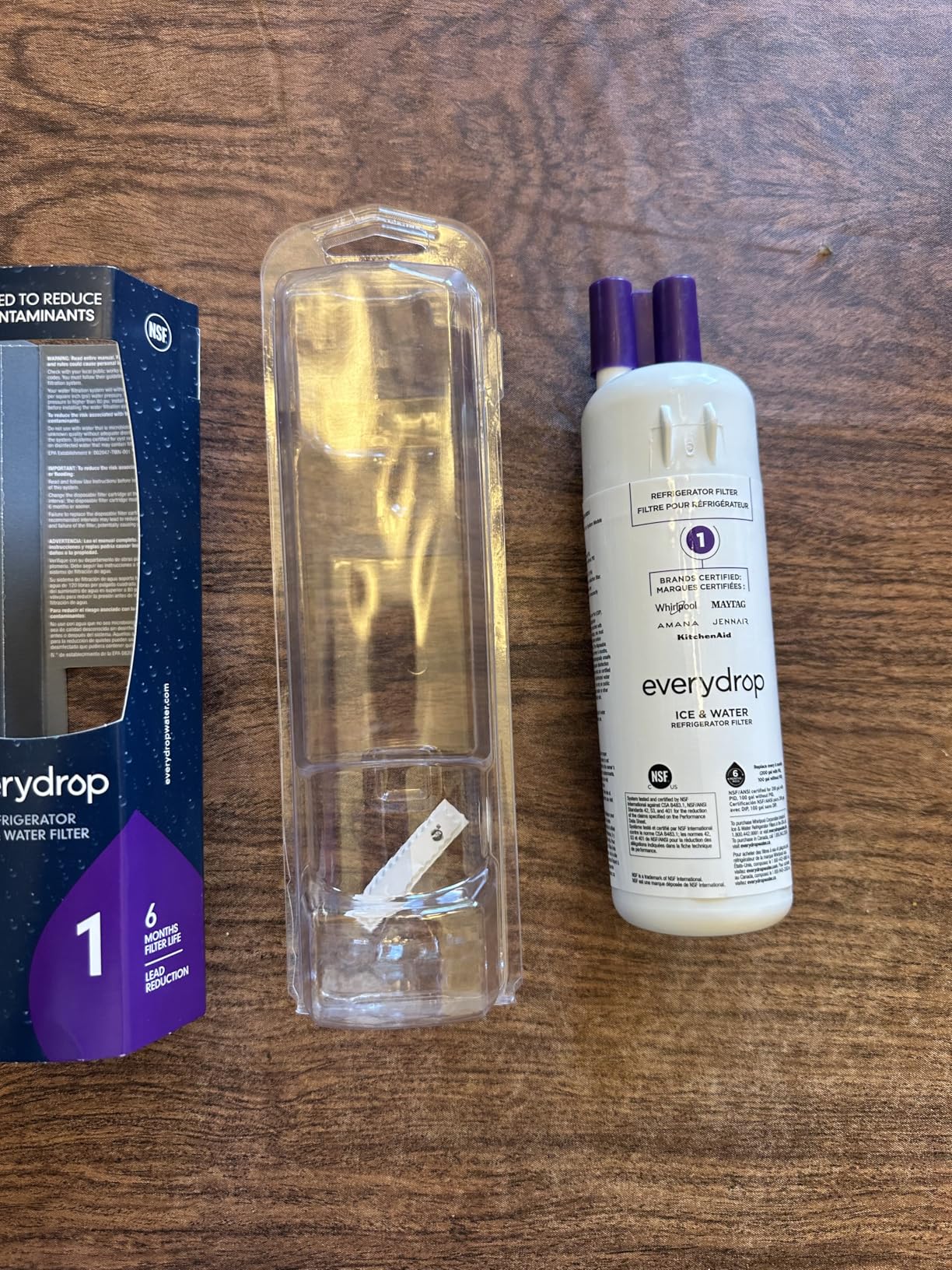 everydrop by Whirlpool Ice and Water Refrigerator Filter 1, EDR1RXD1, Single-Pack, Purple Customer Review everydrop by Whirlpool Ice and Water Refrigerator Filter 1, EDR1RXD1, Single-Pack, Purple - Customer Photo 2