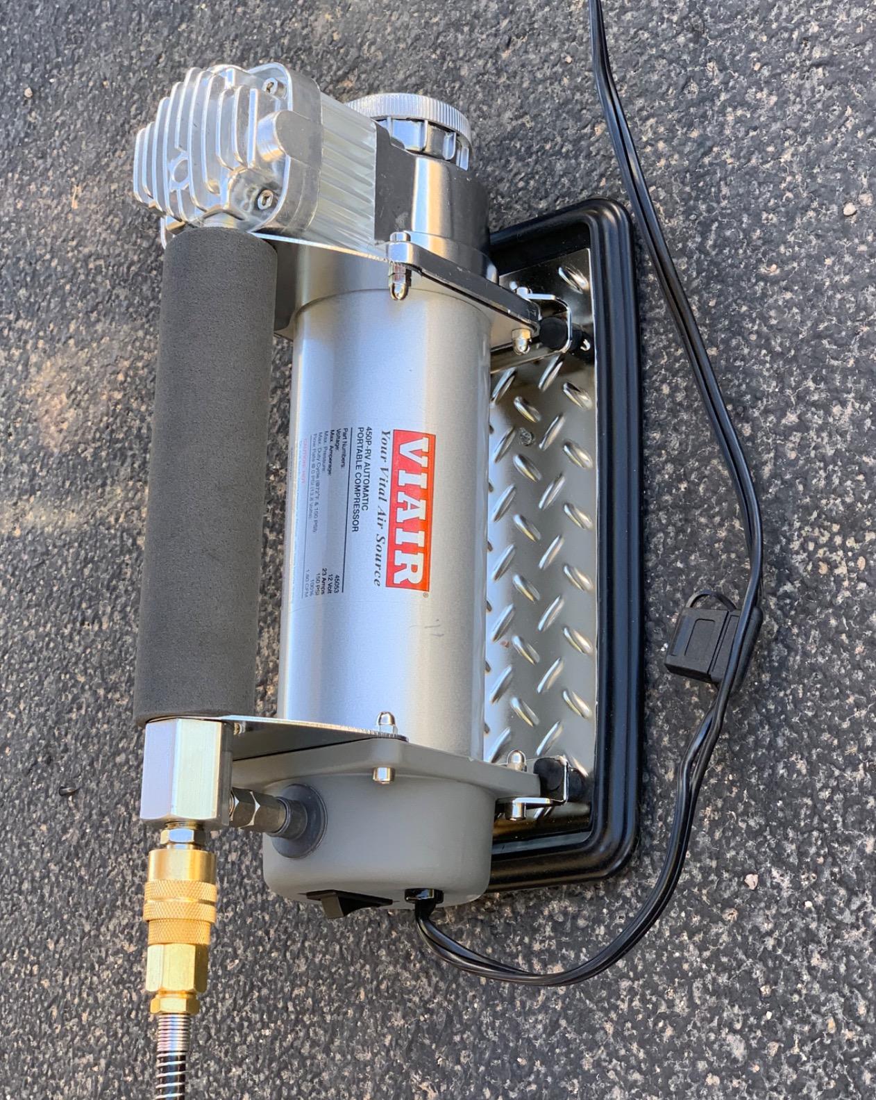 VIAIR 450P-RV Automatic Portable Air Compressor Kit - 150 PSI for RV, Truck, Jeep and SUV Tires - RV Accessories with 1.80 CFM, Silver - Customer Photo 3