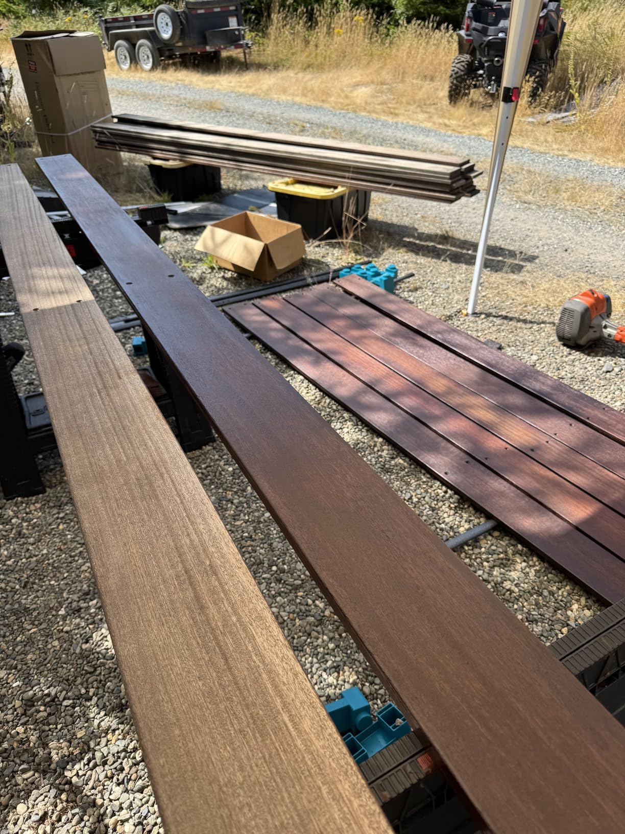 SEAL-ONCE NANO+POLY Penetrating Wood Sealer with Polyurethane - 1 Gallon. Water-based, Low-VOC, waterproofer & stain for decks, fences & log homes. - Customer Photo 1