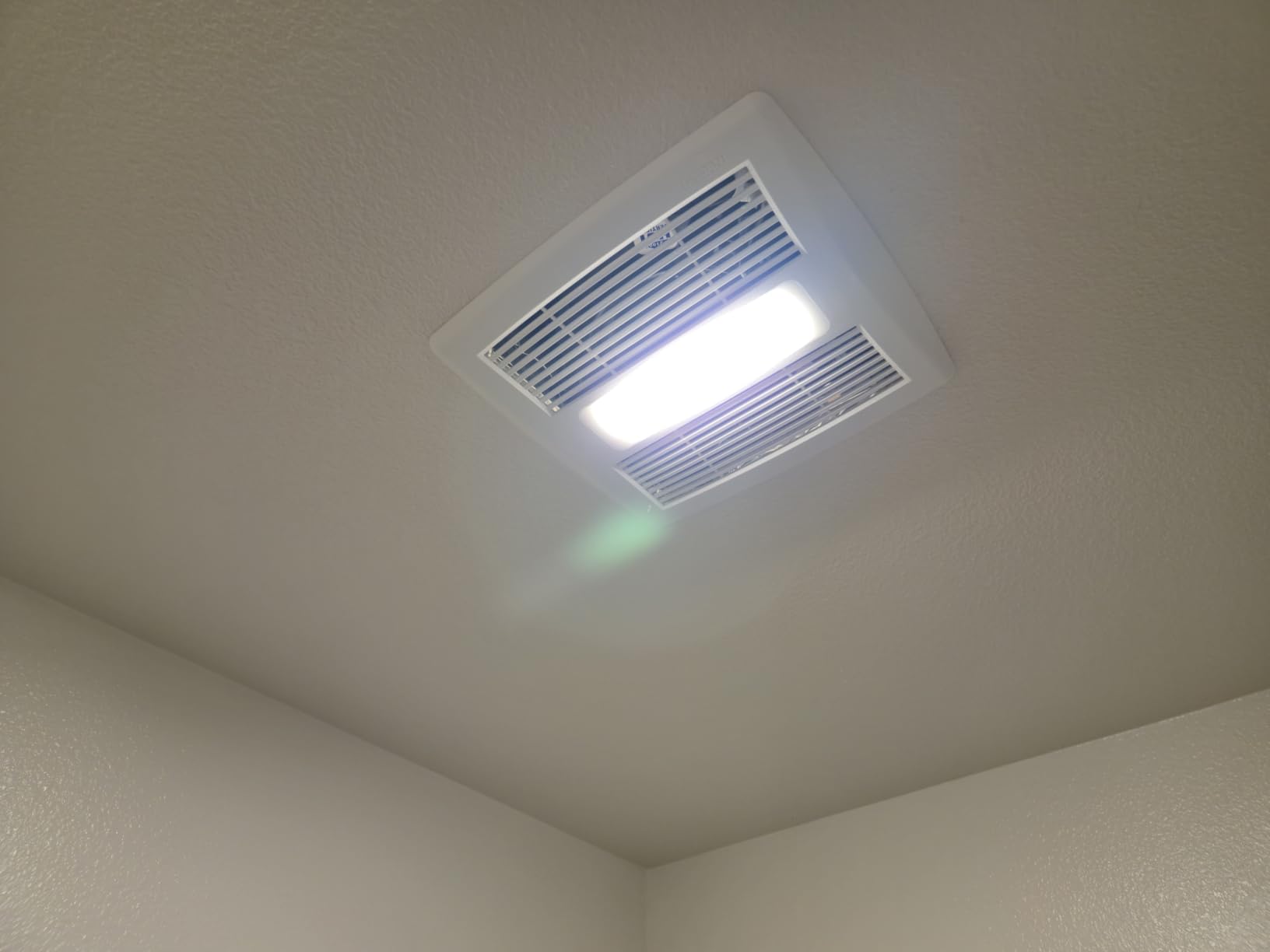 Broan-NuTone Bathroom Exhaust Fan with LED Light and Roomside Installation, ENERGY STAR Certified, 110 CFM, Very Quiet 1.0 Sones White, AE110L - Customer Photo 1