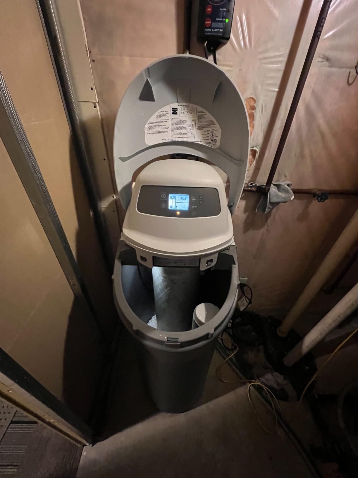 Kenmore 350 Water Softener With High Flow Valve | Reduce Hardness Minerals & Clear Water Iron In Your Home | Whole House | Easy To Install | Grey - Customer Photo 2
