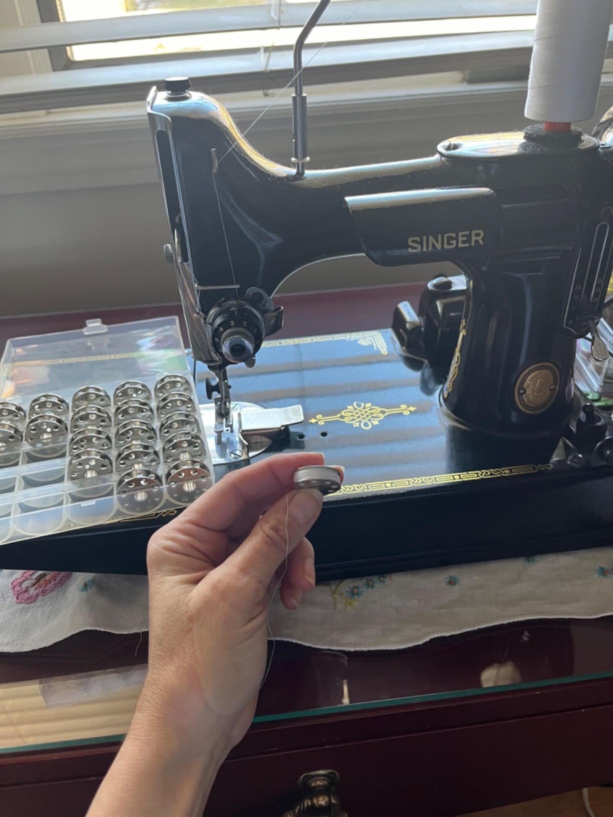 20pc Singer Featherweight 221 & 301 BOBBINS #45785 for Bernina 117 217 540 - Customer Photo 1