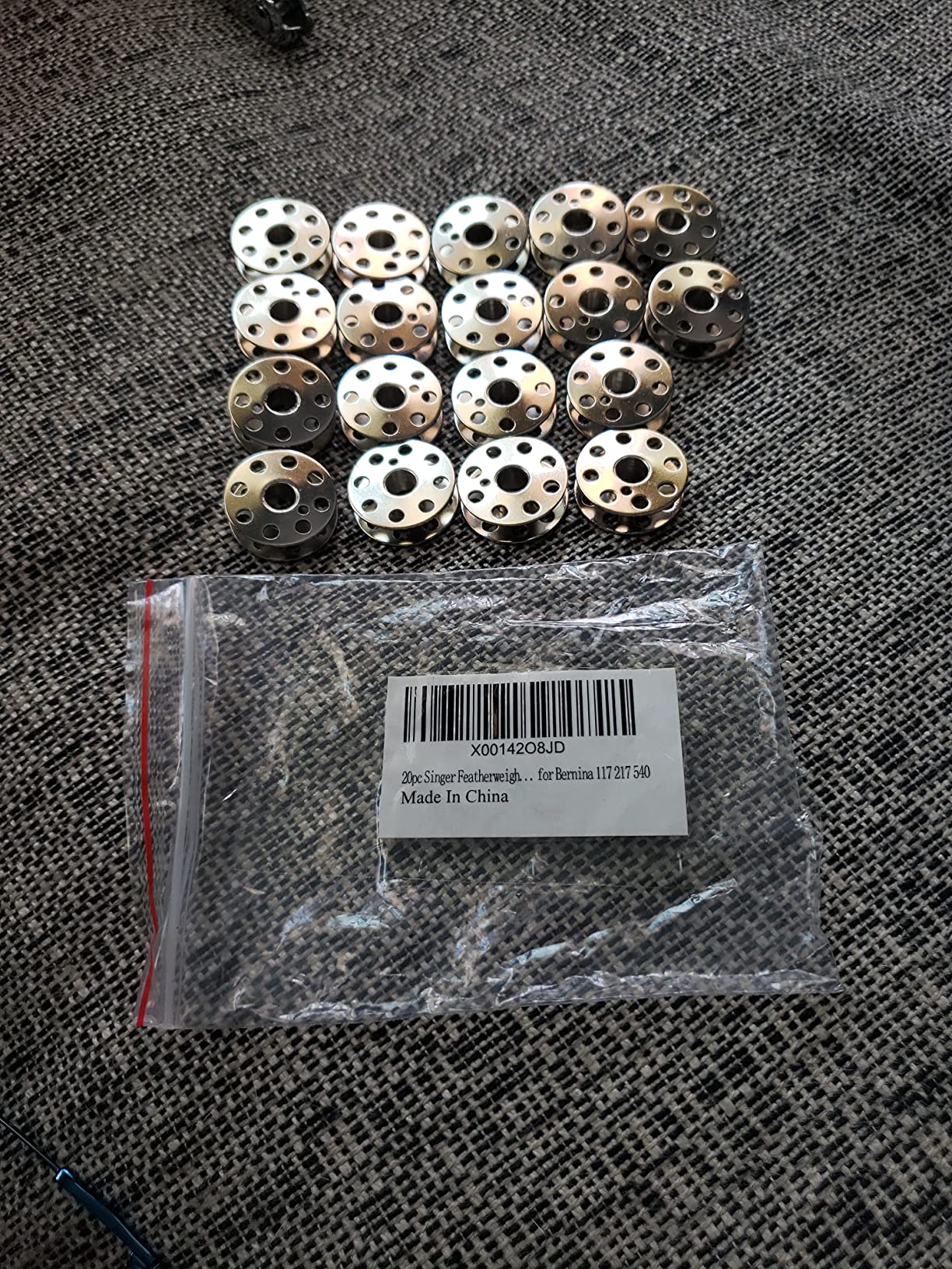 20pc Singer Featherweight 221 & 301 BOBBINS #45785 for Bernina 117 217 540 - Customer Photo 2