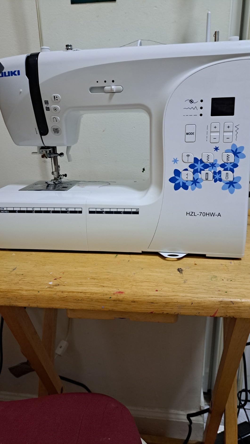 Juki HZL-70HW Computer Sewing Machine with 80 Sewing Patterns, 6 Types of Stitch Patterns, and Quick Reference Plate - Customer Photo 1