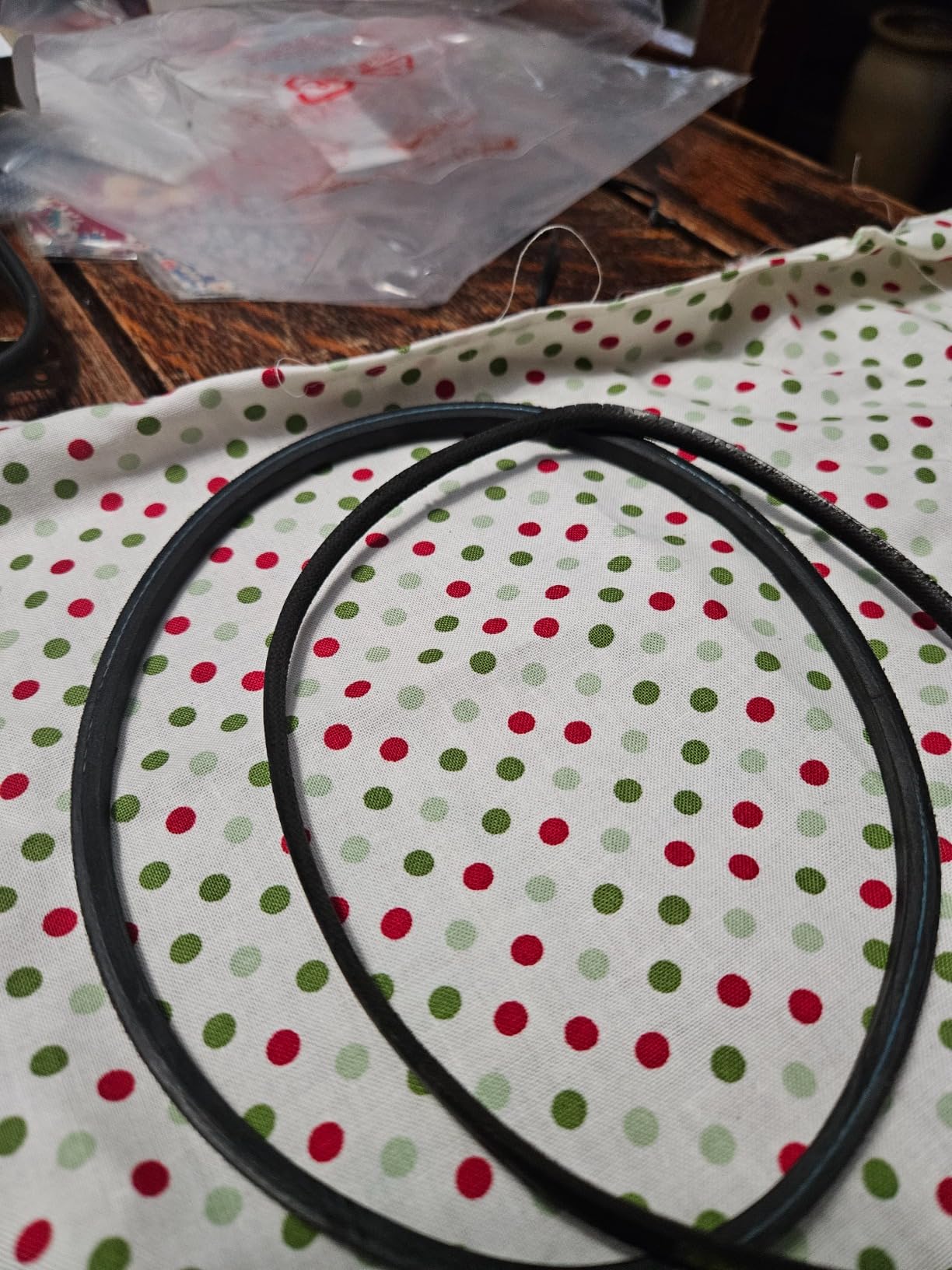 Singer 221 Featherweight, 222, 301 Sewing Machine Motor Belt #194144 - Customer Photo 1