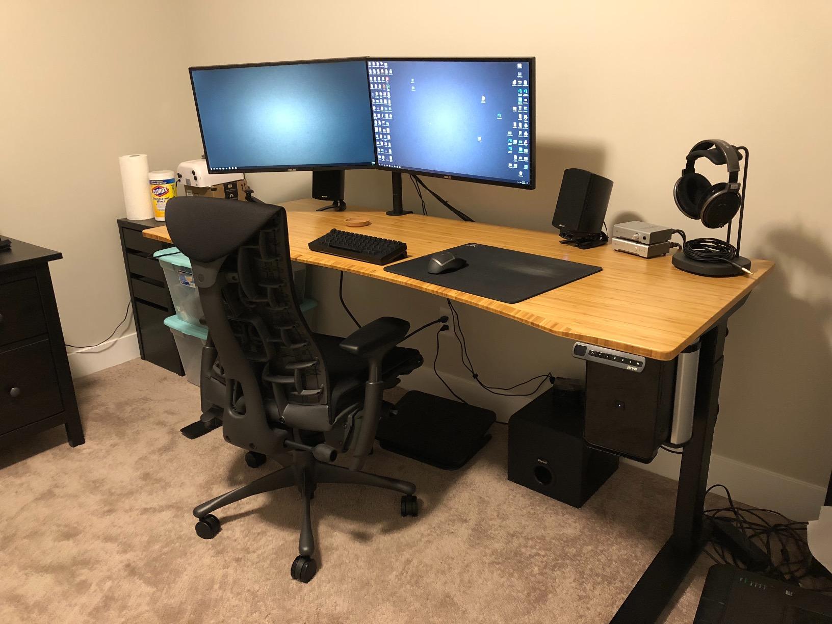 Herman Miller Embody Ergonomic Office Chair | Fully Adjustable Arms and Carpet Casters | Black Rhythm - Customer Photo 1