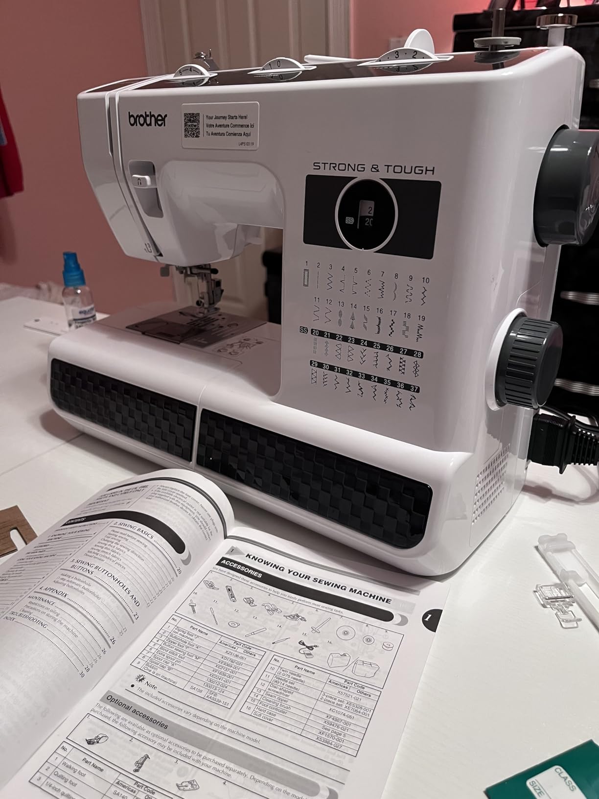 Brother ST371HD Sewing Machine, Strong & Tough, 37 Built-in Stitches, Free Arm Option, 6 Included Feet - Customer Photo 4