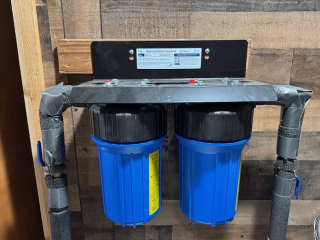 iSpring WGB21B 2-Stage Whole House Water Filtration System, with 10