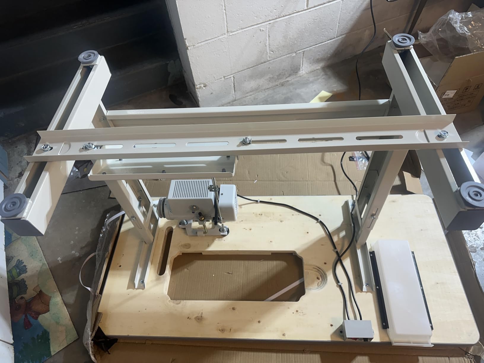 Juki DDL-8700-H Industrial Straight Stitch Sewing Machine, K.D table & Servo Motor DIY - Customer Photo 1