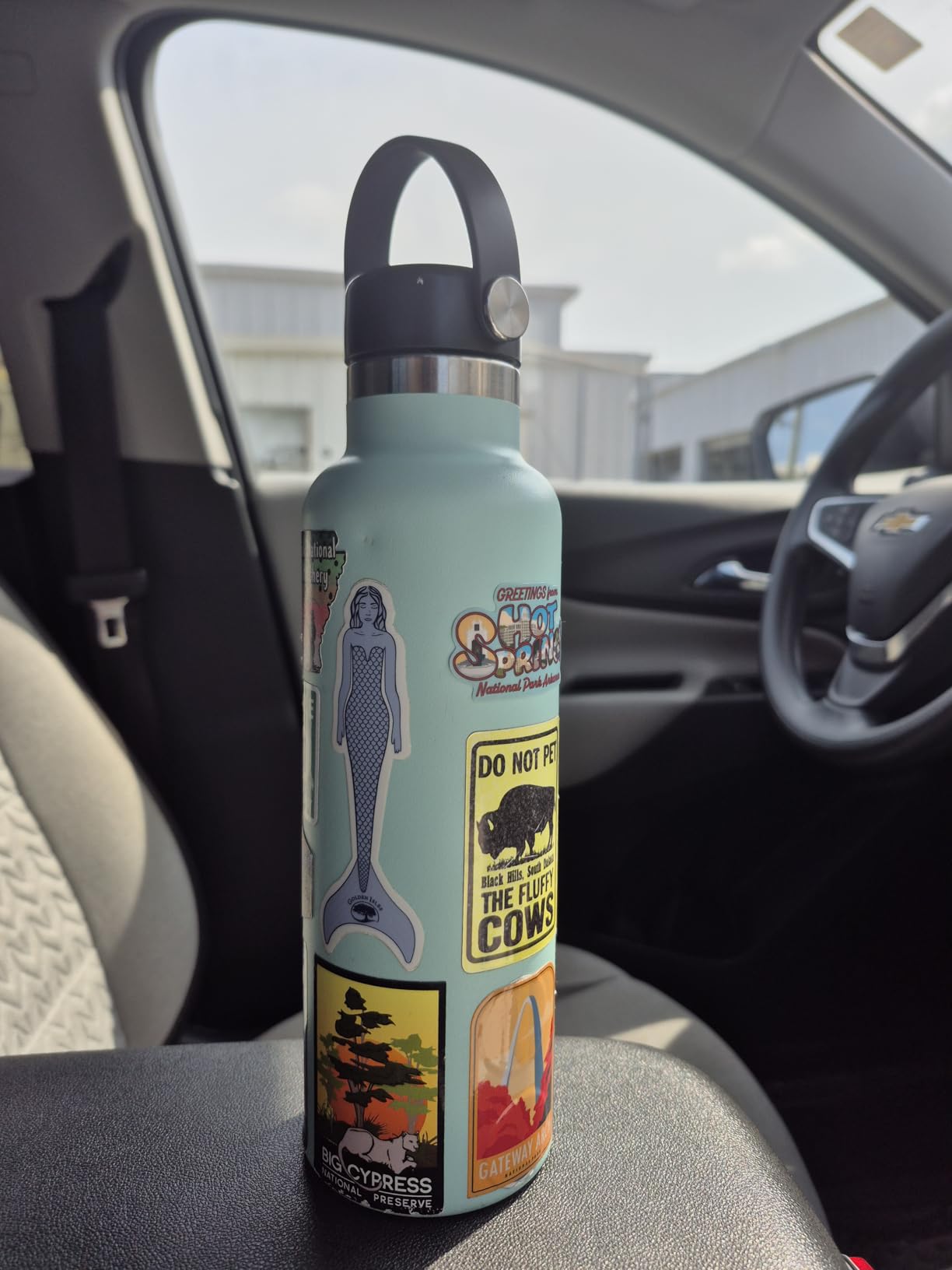 Hydro Flask Water Bottle - Insulated Stainless Steel - Non Spill, Leakproof in 21 Oz Black - Customer Photo 2