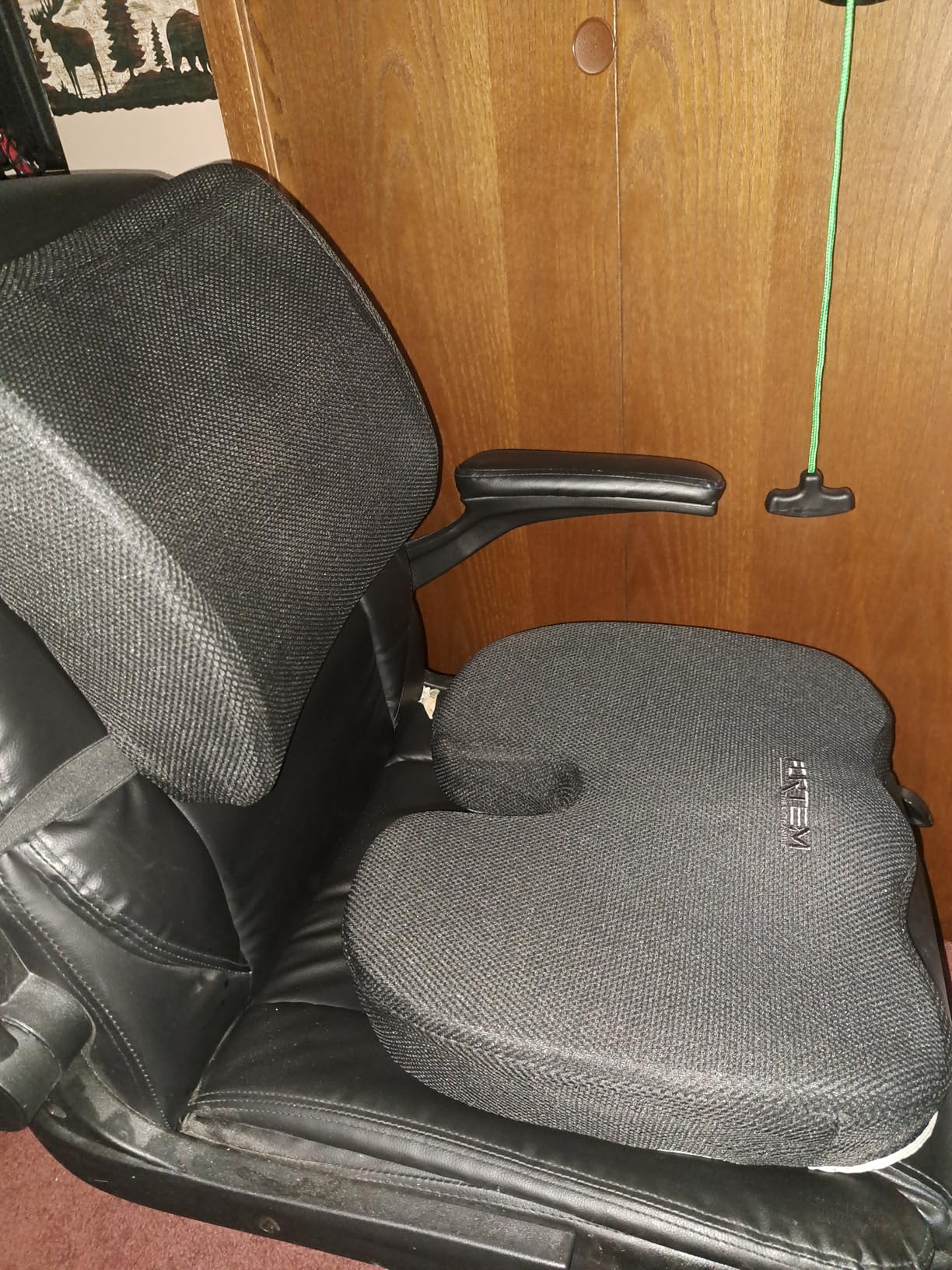 FORTEM Office Chair Cushion and Back Support for Office Chair, Lumbar Support Pillow, Memory Foam, Non Slip Sitting and Back Rest for Gaming, Car Seat Cushion, Chair Pad - Customer Photo 2