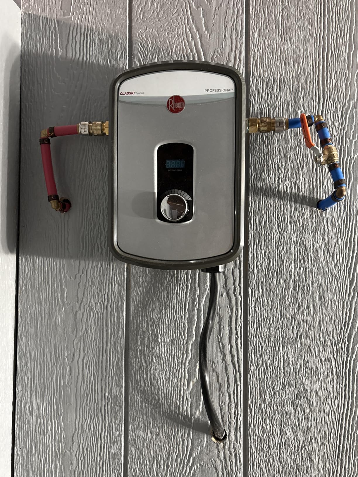 Rheem 240V Heating Chamber RTEX-13 Residential Tankless Water Heater, GRAY - Customer Photo 1