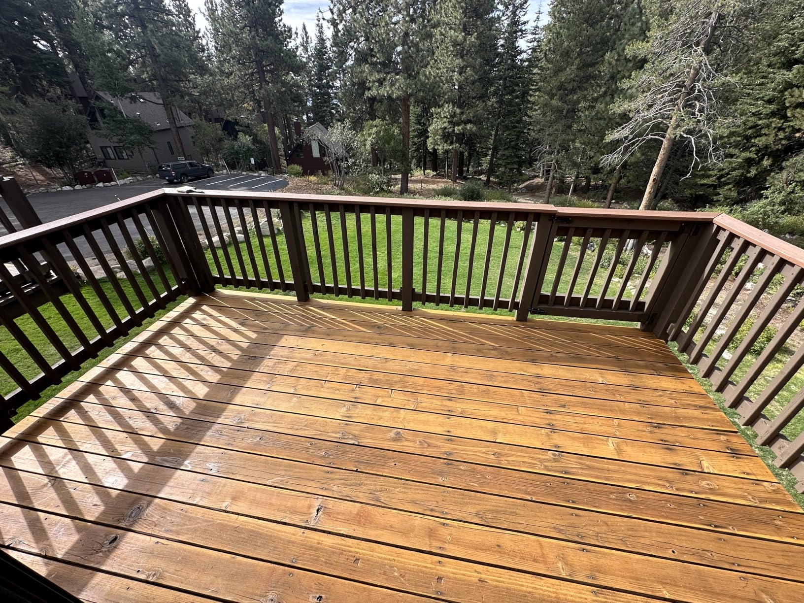 #1 Deck Premium Semi-Transparent Outdoor Wood Stain and Sealer in One - Water Based Wood Stain for Decks, Fences, & Siding - 1 Gallon (Natural) - Customer Photo 1