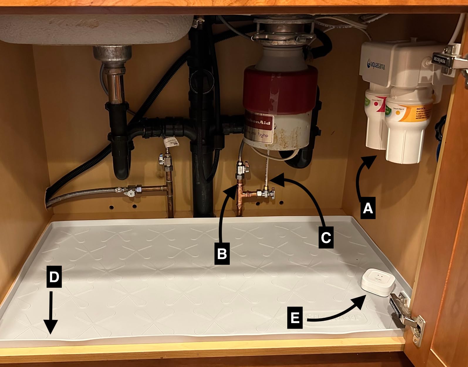 Aquasana Under Sink Water Filter System - Reduces PFAS, Lead, & Chlorine in Drinking Water - Under Counter Claryum Filtration for Kitchen - 3-Stage Max Flow - Chrome Faucet - AQ-5300+.56 - Customer Photo 1