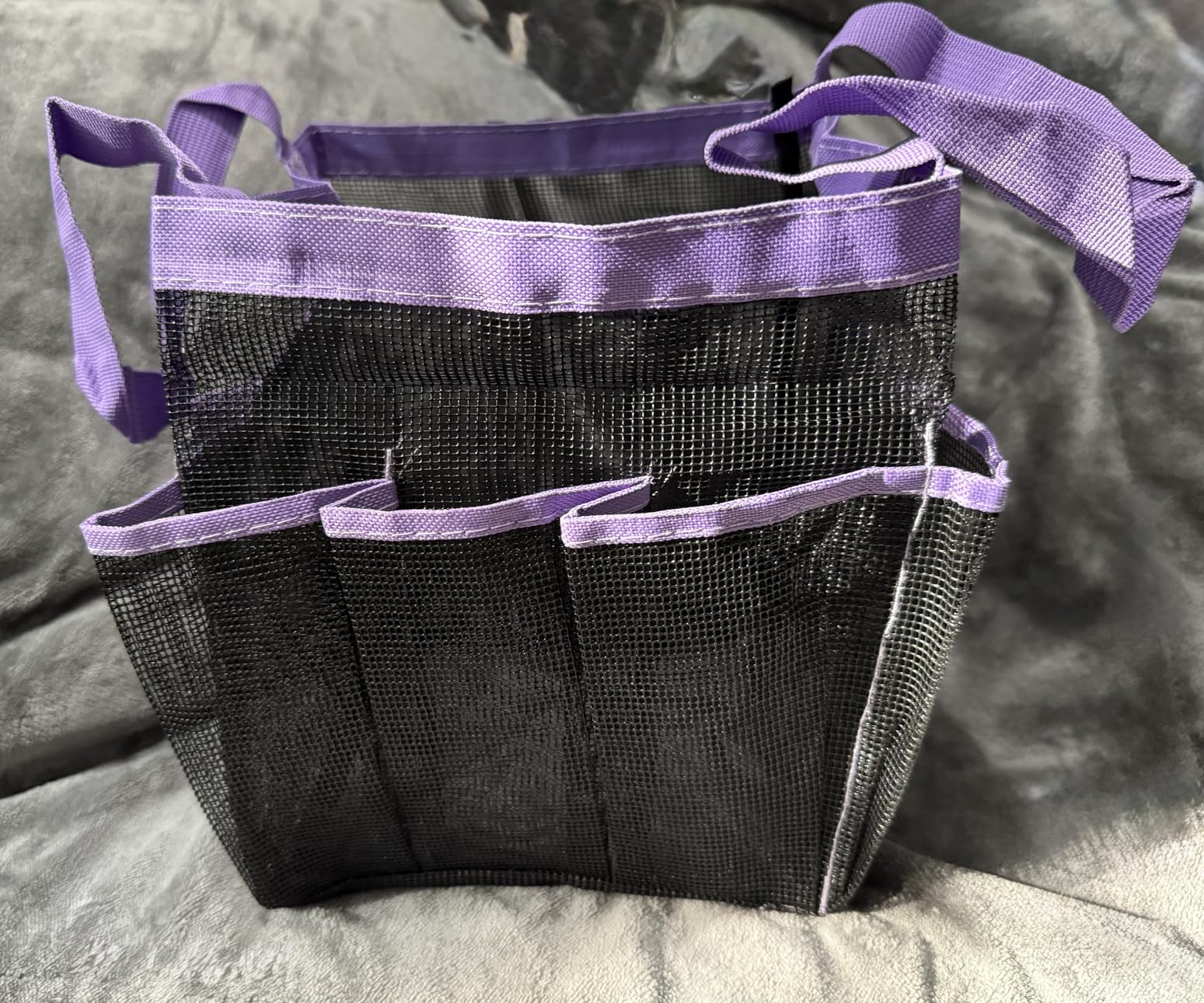 Attmu Mesh Shower Caddy Portable, Quick Dry Hanging Shower Tote Bag for College Dorm Room Essentials, Large Capacity Shower Caddy Dorm for Bathroom Gym Swimming - Customer Photo 1