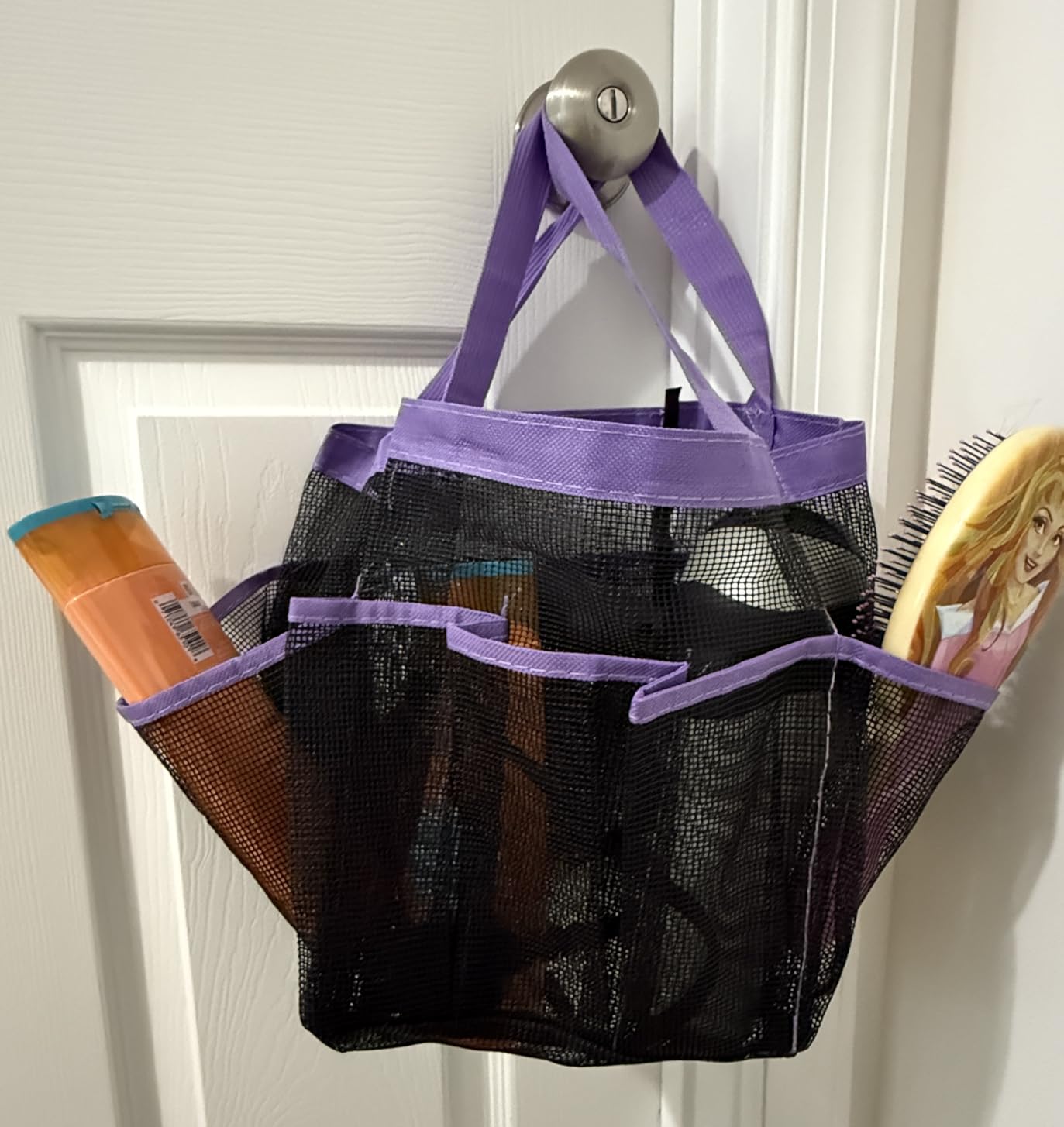 Attmu Mesh Shower Caddy Portable, Quick Dry Hanging Shower Tote Bag for College Dorm Room Essentials, Large Capacity Shower Caddy Dorm for Bathroom Gym Swimming - Customer Photo 2