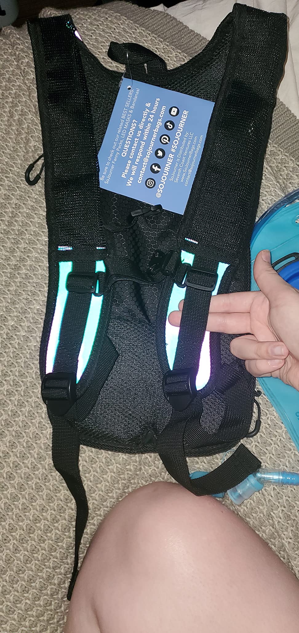 Sojourner Rave Hydration Pack - Hydration Backpack - Hydropack with 2L Bladder - Water Backpack for Festivals, Hiking, Running, Biking and More - Customer Photo 1