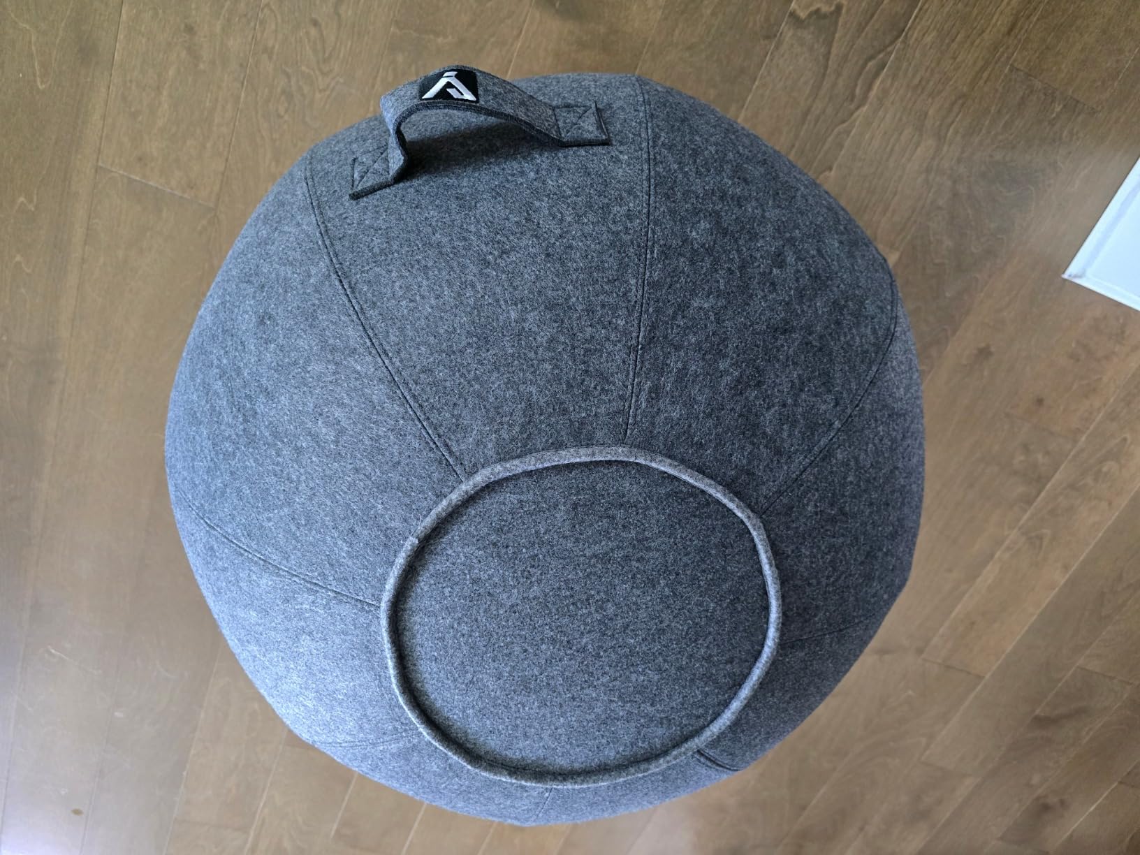 Sitting Ball Chair, Yoga Ball Chair Exercise Ball Chair for Home Office Desk, Stability Ball for Fitness & Pilates, Ergonomic Balance Ball Seat with Cover and Pump - Customer Photo 1