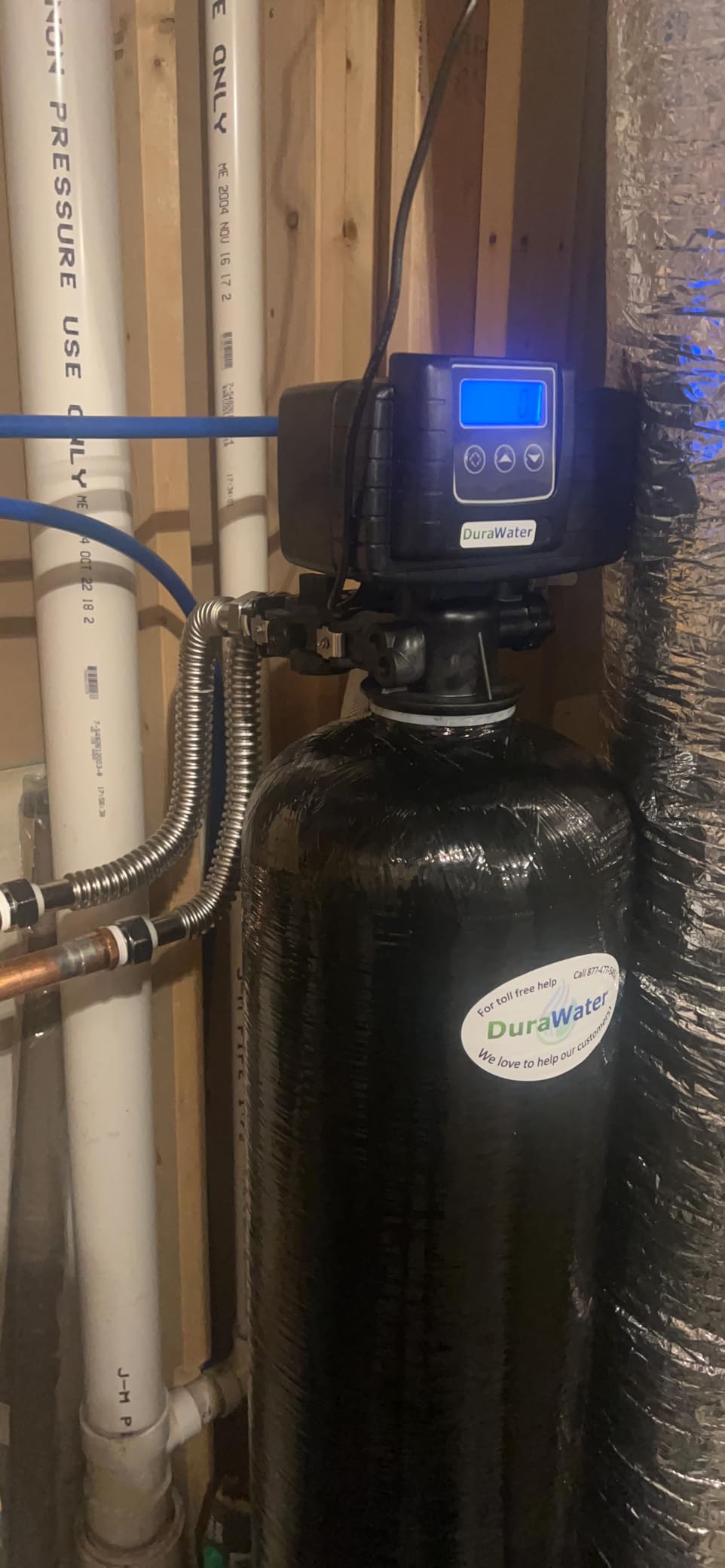 Durawater Air Injection Iron Eater Filter. Removes Iron, Manganese, H2S. Black Series - Customer Photo 2