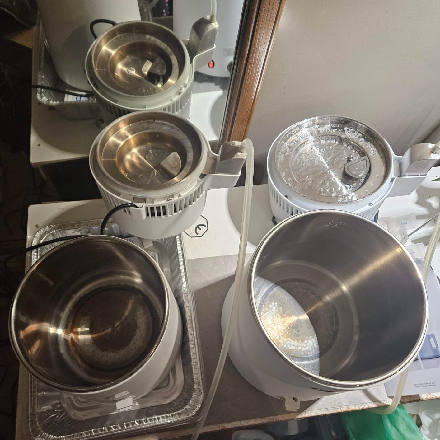 CO-Z 4L Brushed Stainless Steel Countertop Distiller Machine, Home Distilled Water Maker with Glass Pot, Purifier to Make Clean Water - Customer Photo 3