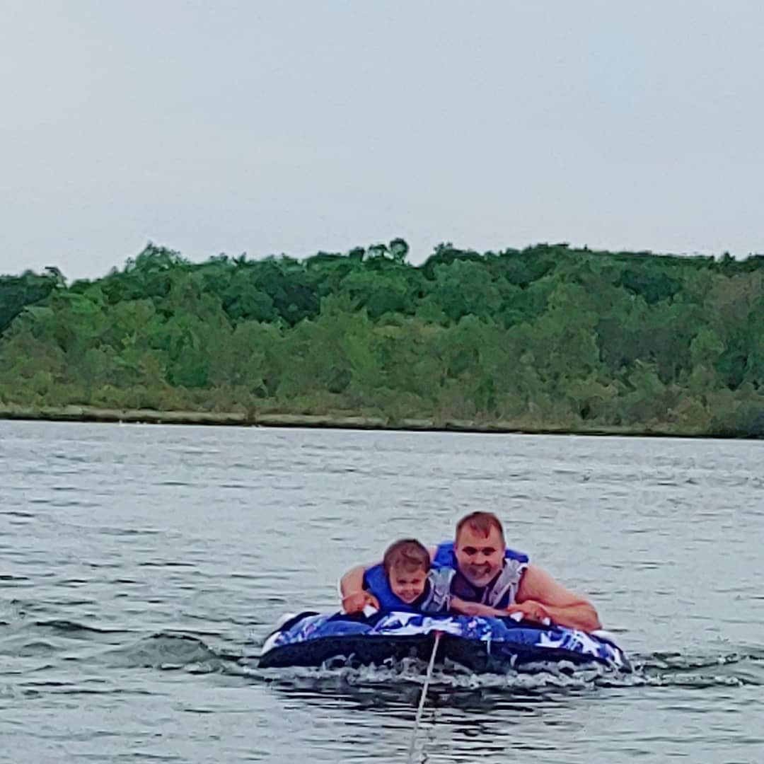 Sportsstuff Stars & Stripes | Towable Tube for Boating with 1-4 Rider Options - Customer Photo 2