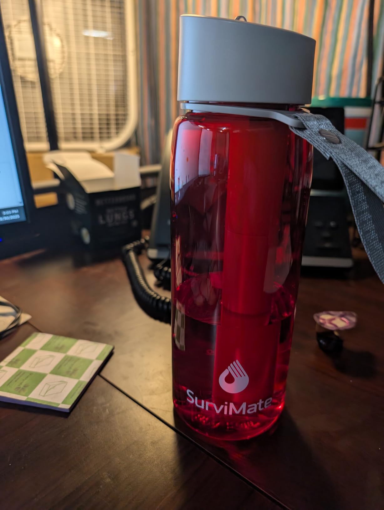 Survimate 5-Stage 0.01μm Ultra-Filtration Filtered Water Bottle, BPA-Free Material, NSF/ANSI 42&372 Certified, Portable Water Filter Bottle for Survival, Camping, Hiking, and Emergency Use - Customer Photo 1