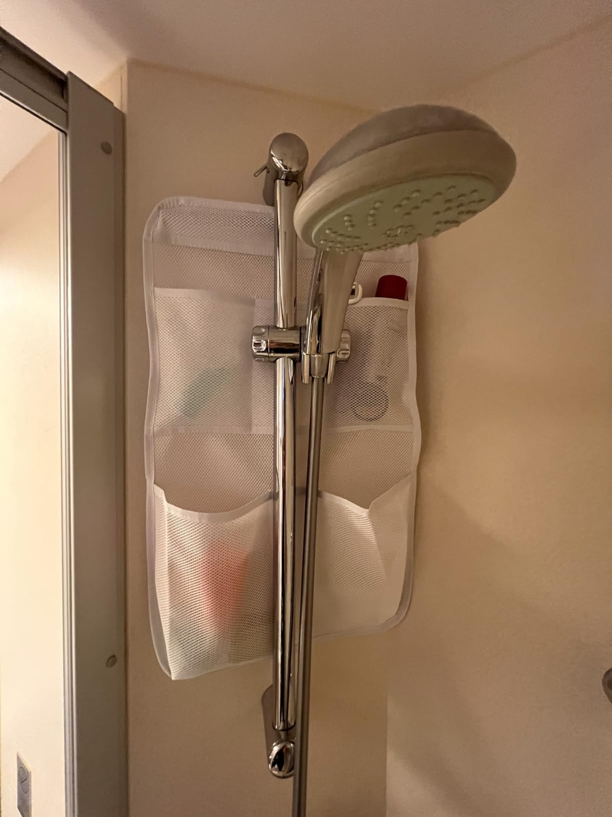 MISSLO Shower Caddy Organizer 5 Pockets Roll up Hanging Bathroom Accessories Storage for Camper, RV, Gym, Cruise, Cabin, College Dorm Shower, Small - Customer Photo 1