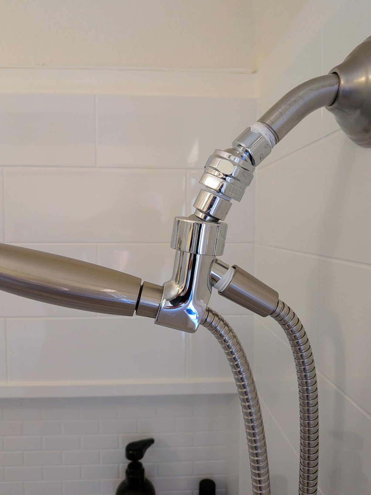HammerHead Showers® Solid Metal Shower Head Swivel Ball Adapter, Chrome | Adjustable Pivot Ball To Adjust Showerhead Angle | Universal Connector Joint Fits Fixed, Hand Held & Rain Shower Heads - Customer Photo 2