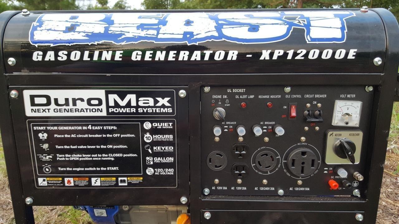 DuroMax XP13000EH 13,000-Watt Dual Fuel Portable Generator - Gas & Propane, Electric Start, Whole Home Backup Power, Transfer Switch Ready, RV & Emergency Ready Customer Review DuroMax XP13000EH 13,000-Watt Dual Fuel Portable Generator - Gas & Propane, Electric Start, Whole Home Backup Power, Transfer Switch Ready, RV & Emergency Ready - Customer Photo 4