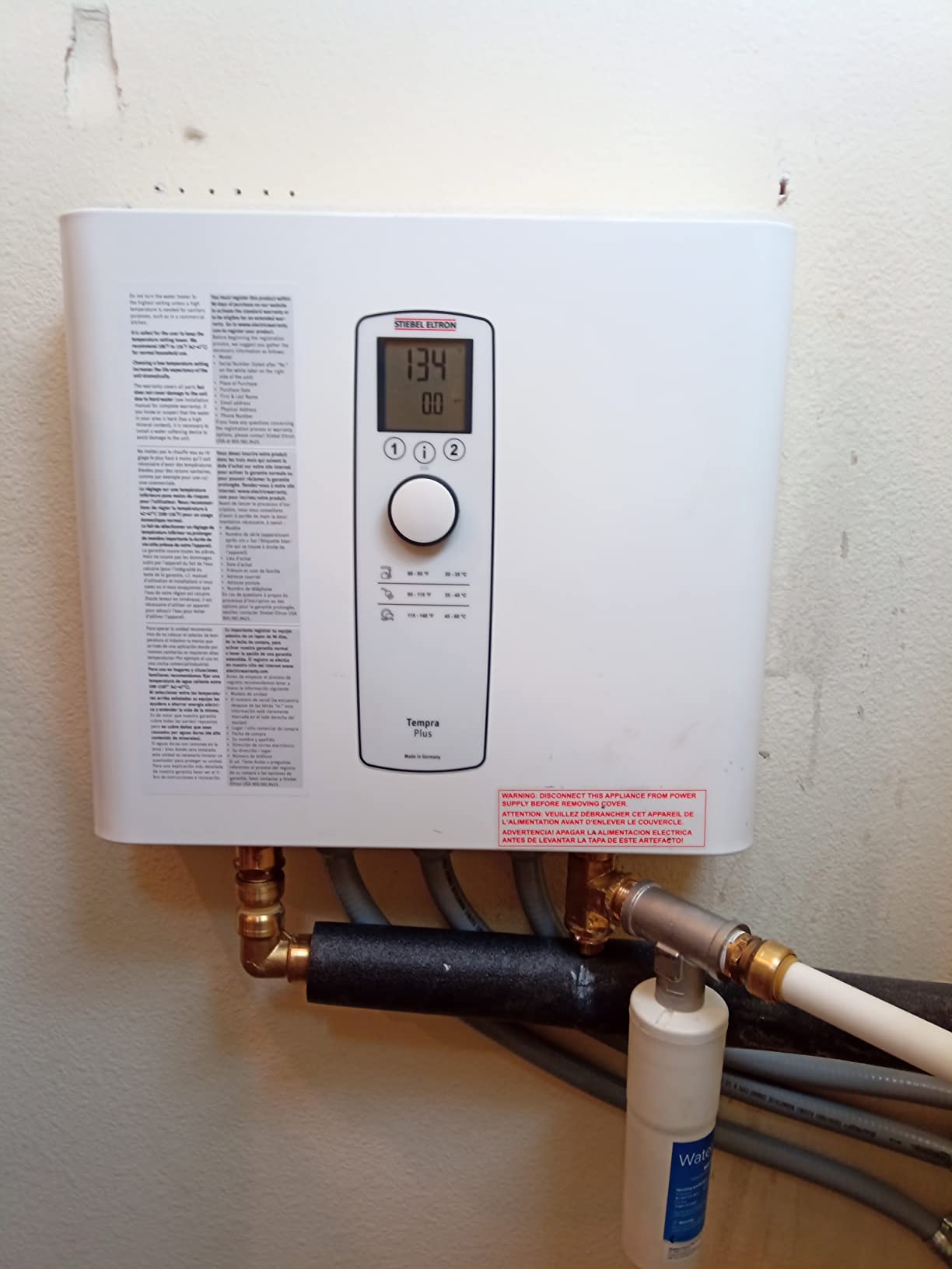 Stiebel Eltron Tankless Water Heater - Tempra 20 Trend – Electric, On Demand Hot Water, Eco, White - Customer Photo 1