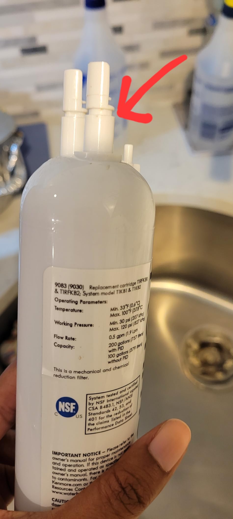Refrigerator Water Filter 9083 Genuine Water Filter Replacement Cartridge - Customer Photo 1