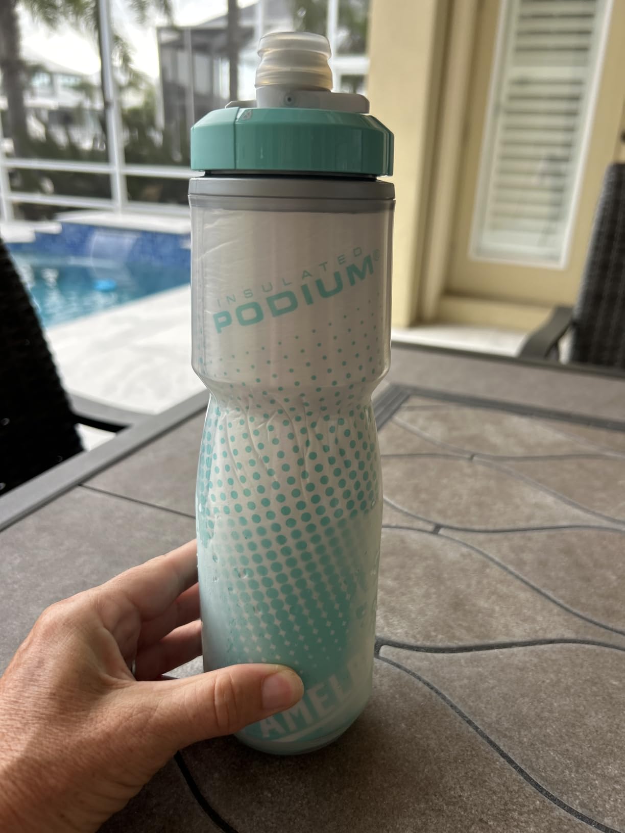 CamelBak Podium Chill Bike Insulated Squeeze Water Bottle White/Black, 24oz - Customer Photo 1