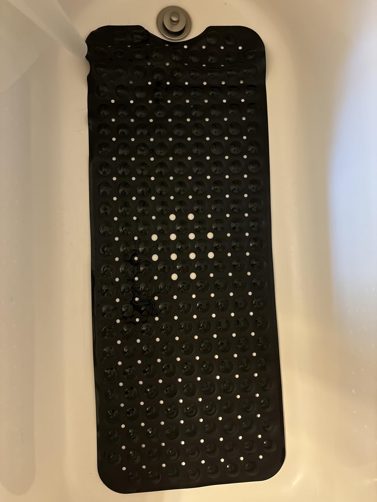 ENKOSI Bath Mat – 40 x 16 Inch Extra Long Non Slip Bathtub Mat – Anti Slip Black Shower Mat with Suction Cups – Bathroom Mat for Tub and Smooth Shower Floors (Black 40x16) - Customer Photo 1