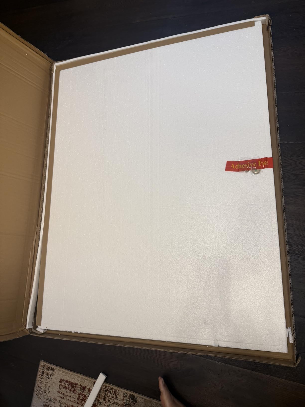 Lorell Tempered Glass Chairmat, 46