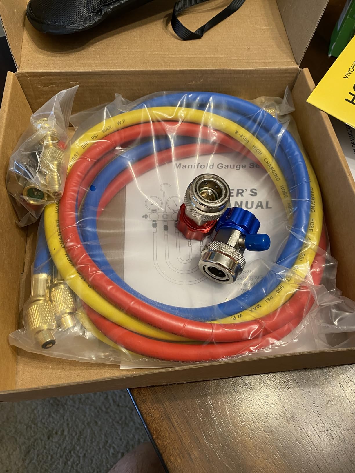 VIVOHOME 110V 1/3 HP 4CFM Single Stage Rotary Vane Air Vacuum Pump and R134a AC Manifold Gauge Set Kit with Leak Detector Carry Bag for HVAC Air Conditioning Refrigeration Recharging ETL Listed Customer Review VIVOHOME 110V 1/3 HP 4CFM Single Stage Rotary Vane Air Vacuum Pump and R134a AC Manifold Gauge Set Kit with Leak Detector Carry Bag for HVAC Air Conditioning Refrigeration Recharging ETL Listed - Customer Photo 2