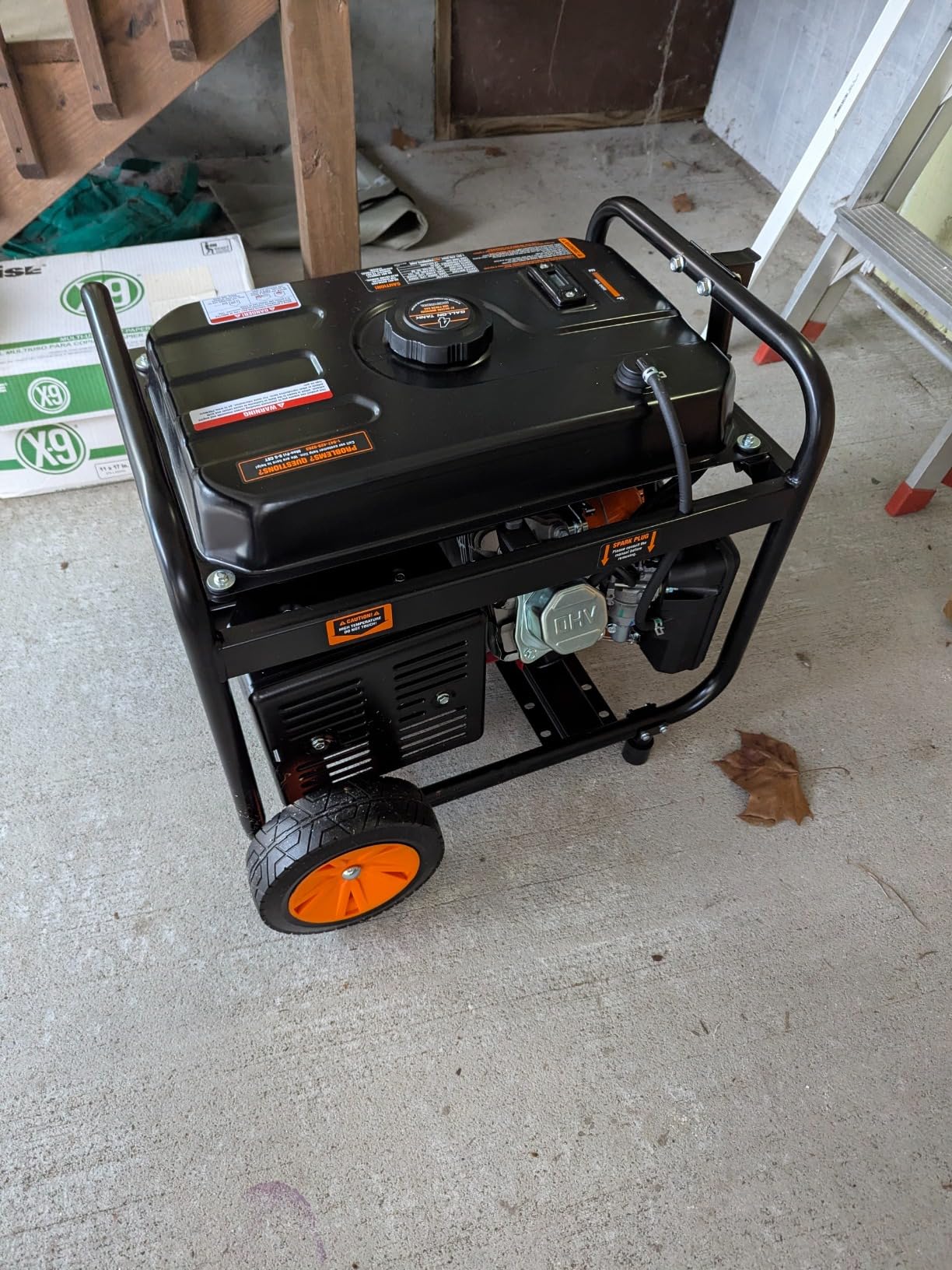 WEN 4,750-Watt 120V/240V Dual Fuel Portable Generator with Wheel Kit and Electric Start (DF475T) - Customer Photo 1