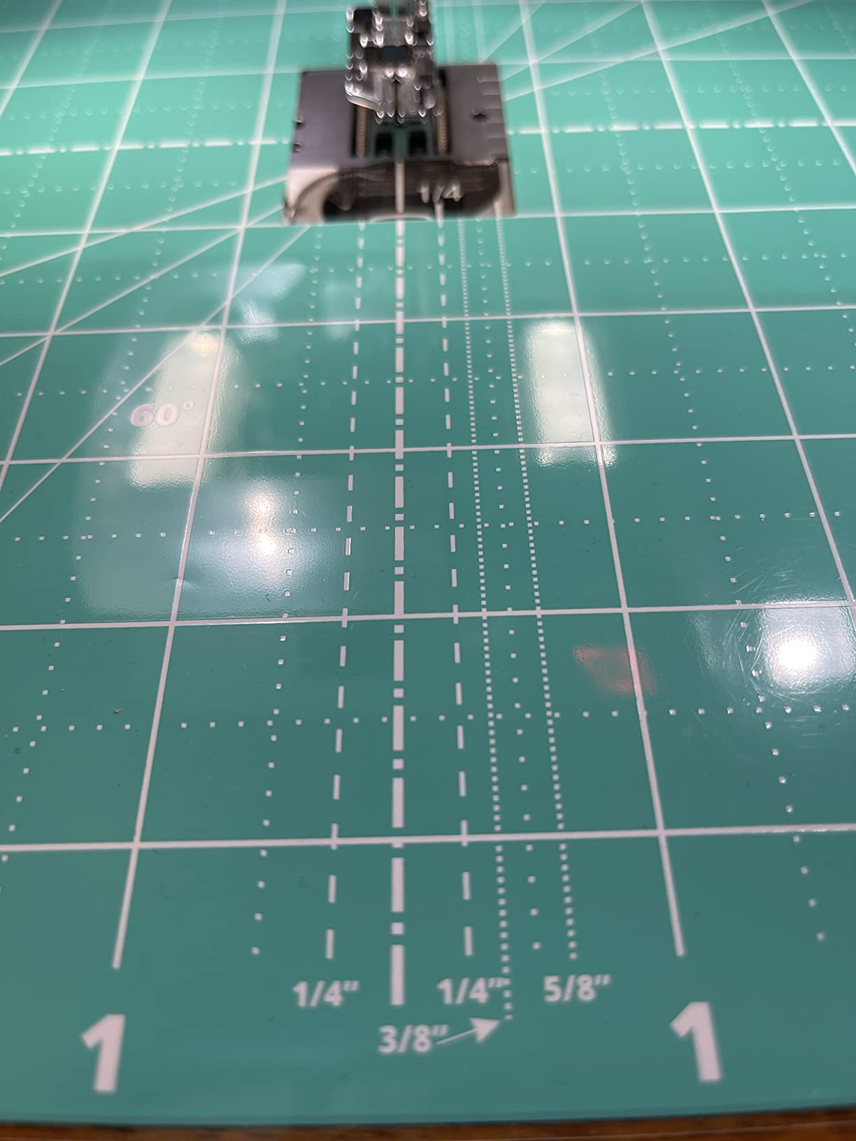 Sew Steady Free Motion Quilting Slider Mat Grid Marked 12 x 20 with Tacky Back Customer Review Sew Steady Free Motion Quilting Slider Mat Grid Marked 12 x 20 with Tacky Back - Customer Photo 2