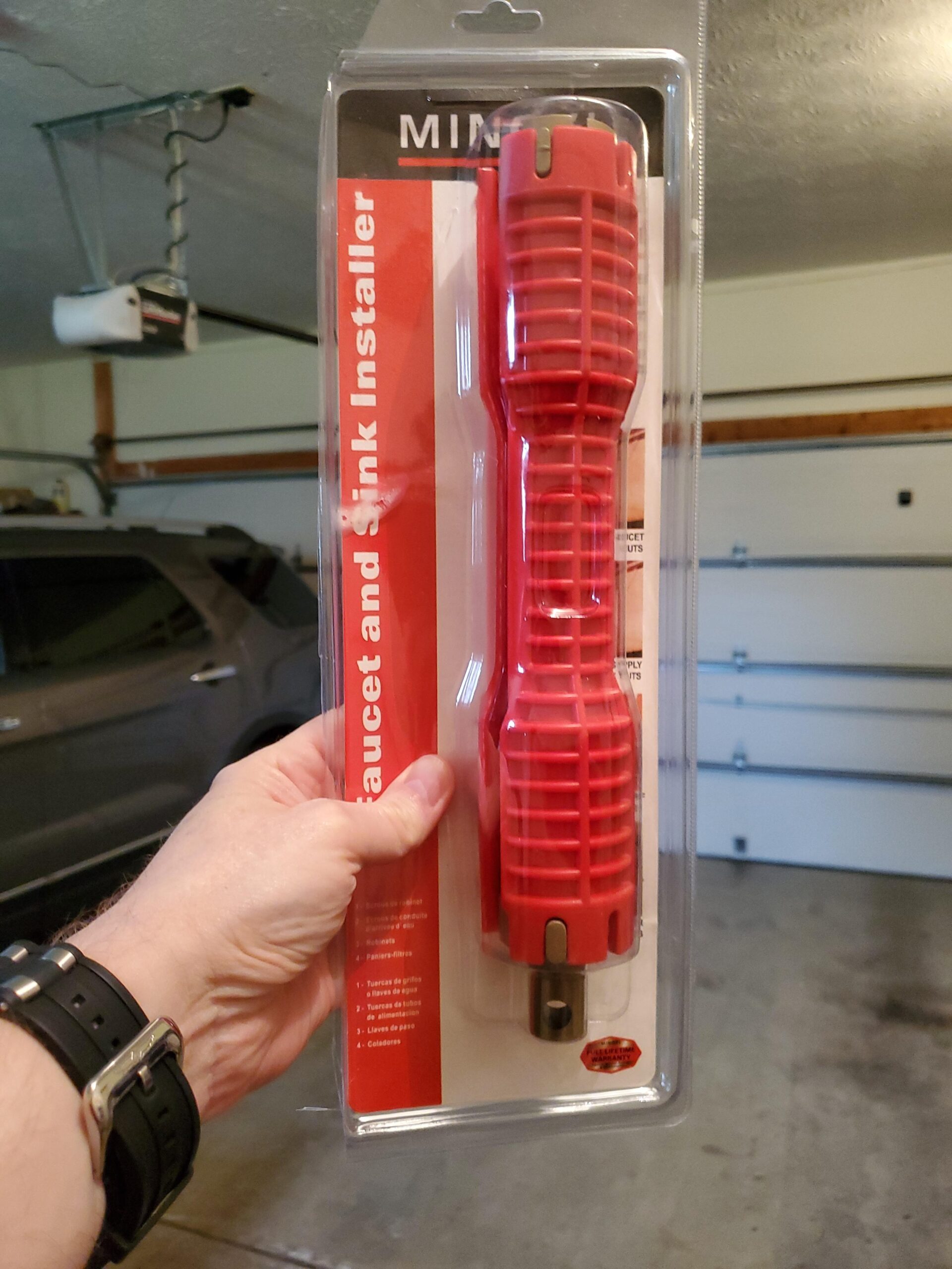 Faucet and Sink Installer, 8-in-1 Multi-purpose Basin Wrench, Plumbers Wrench Faucet Installation and Removal Tool for Toilet Bowl/Sink/Bathroom/Kitchen Plumbing - Customer Photo 1