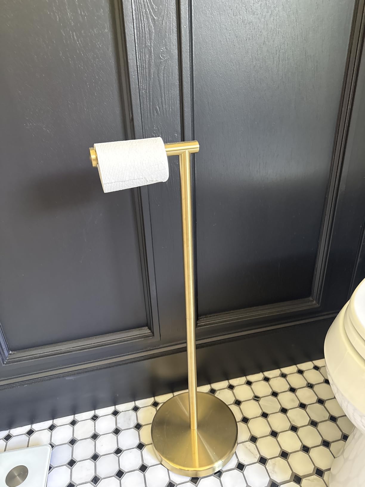 KES Bathroom Toilet Paper Holder Stand Modern Tissue Roll Holder SUS304 Stainless Steel Rustproof Freestanding 20.2