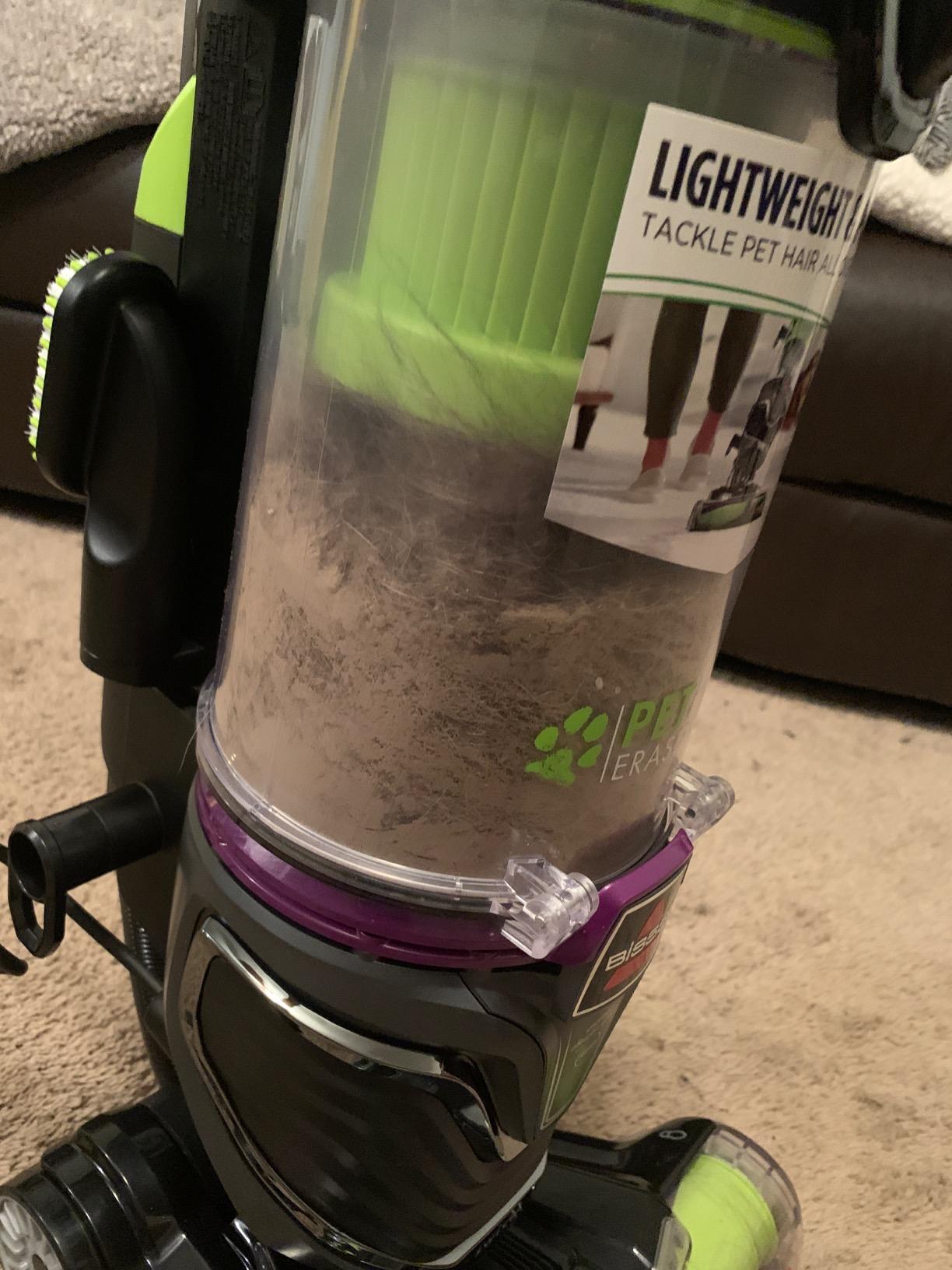 BISSELL 24613 Pet Hair Eraser Turbo Plus Lightweight Vacuum, Tangle-Free Brush Roll, Powerful Pet Hair Pick-up, SmartSeal Allergen System, Specialized Pet Tools, Easy Empty Dirt Tank - Customer Photo 1