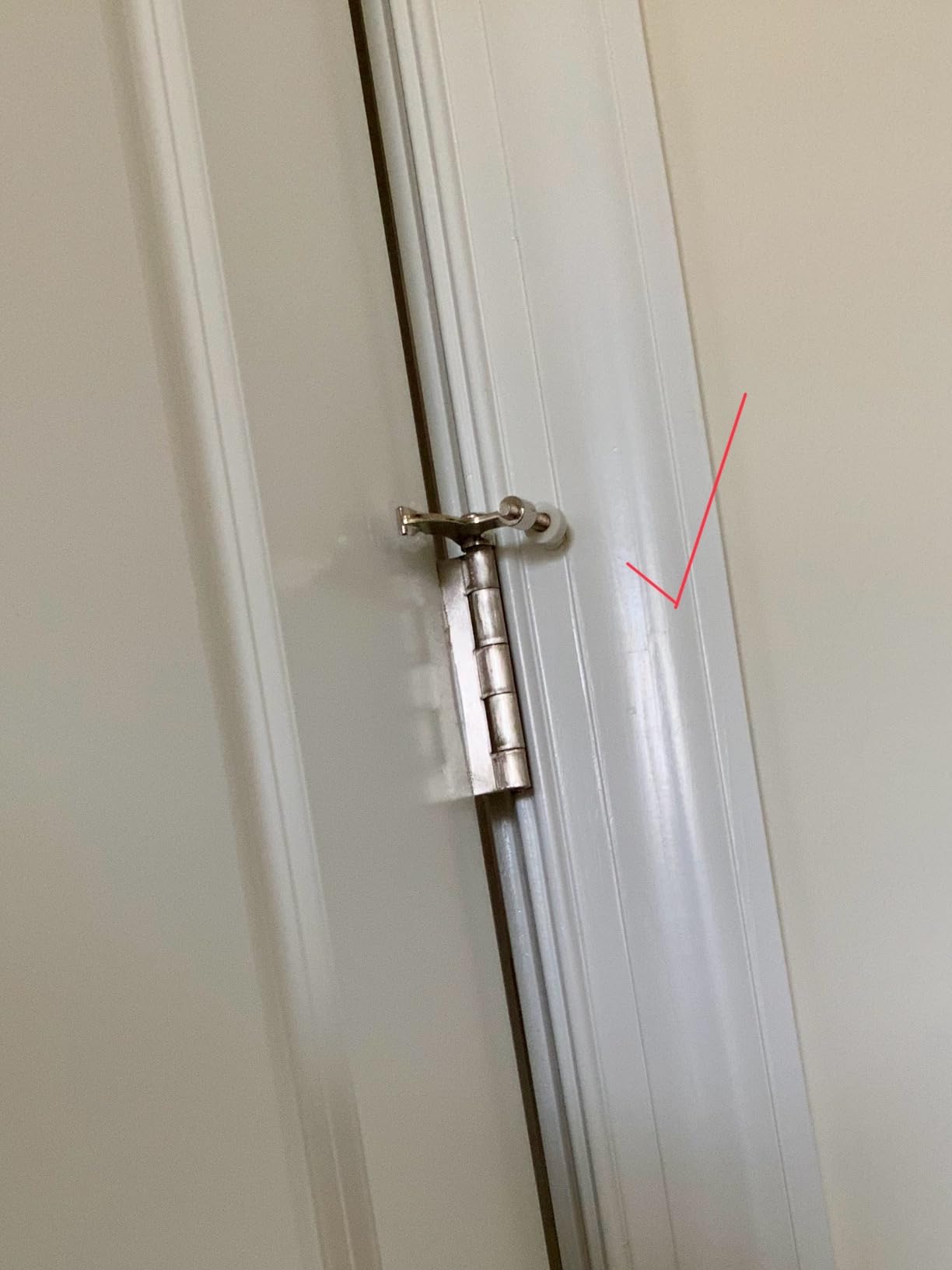 2 Pack Hinge Pin Door Stopper Brushed Satin Nickel - Adjustable Heavy Duty Hinge Pin Door Stop with White Rubber Bumper Tips - Customer Photo 2