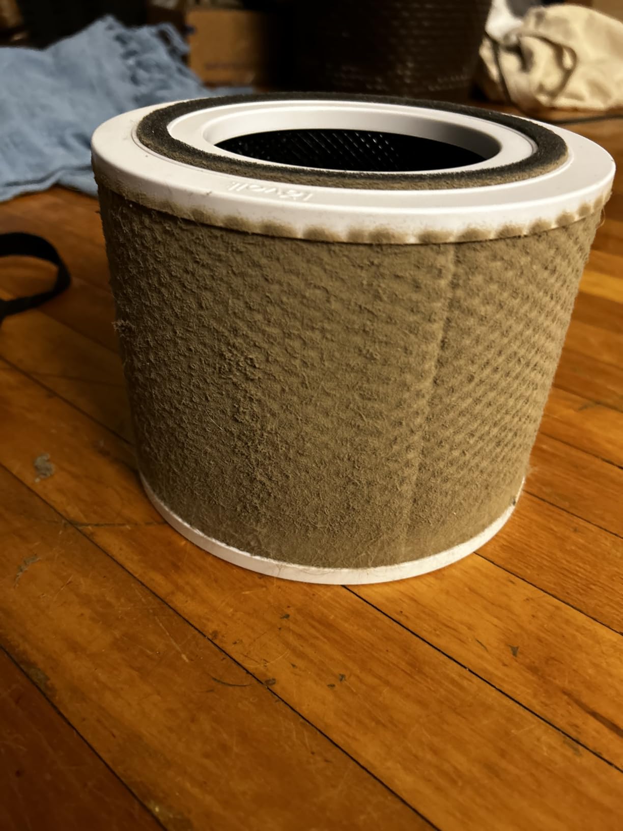 LEVOIT Air Purifier for Home Allergens Pet Hair in Bedroom, Covers Up to 1073 ft² by 56W High Torque Motor, AHAM VERIFIDE, 3-in-1 Filter with HEPA Sleep Mode, Remove Dust Smoke Odor, Core300-P, White customer photo 1
