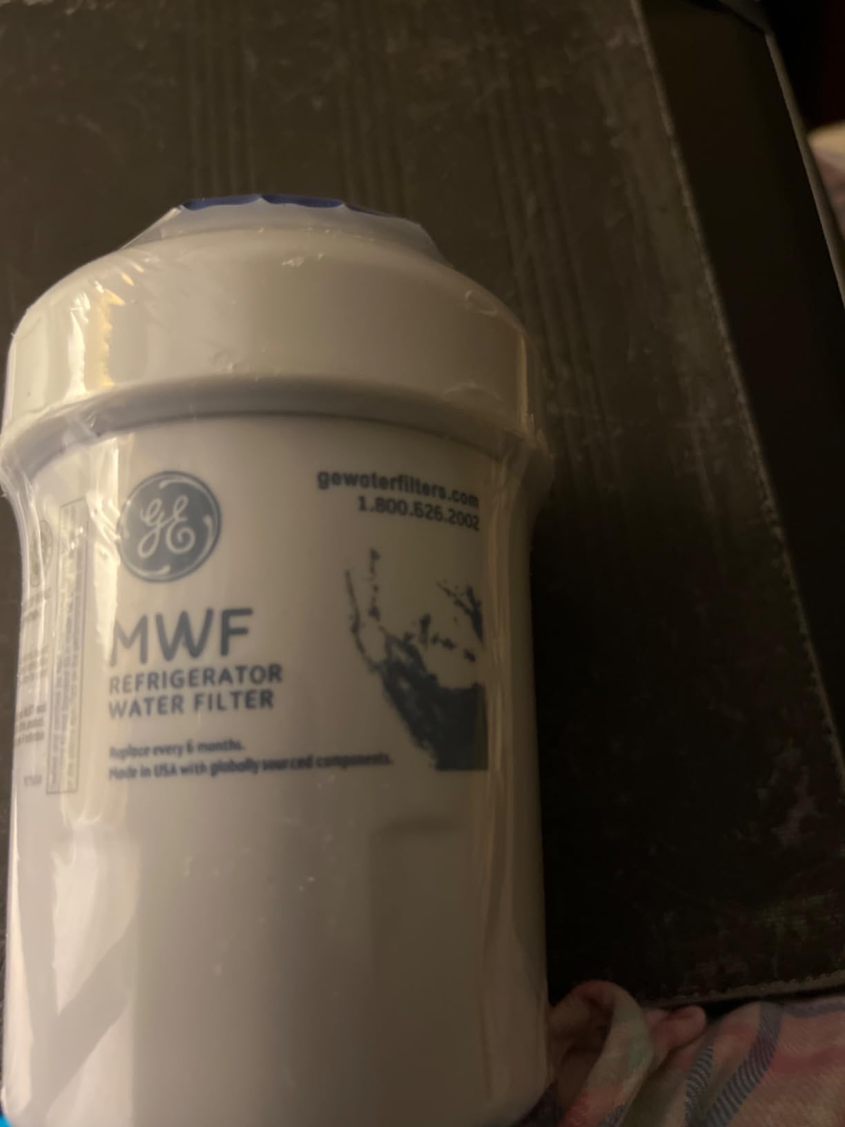 GE MWF Refrigerator Water Filter, Genuine Replacement Filter, Certified to Reduce Lead, Sulfur, and 50+ Other Impurities, Replace Every 6 Months for Best Results, Pack of 2 Customer Review GE MWF Refrigerator Water Filter, Genuine Replacement Filter, Certified to Reduce Lead, Sulfur, and 50+ Other Impurities, Replace Every 6 Months for Best Results, Pack of 2 - Customer Photo 1