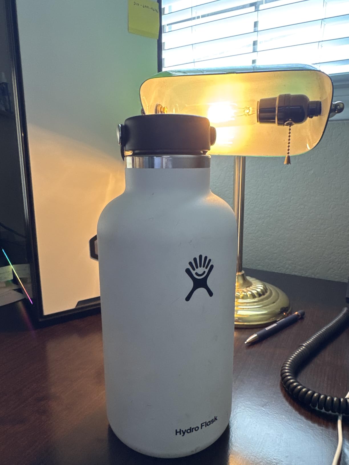 Hydro Flask Water Bottle - Insulated Stainless Steel - Wide Mouth Flex Lid - 32 Oz Black customer photo 1
