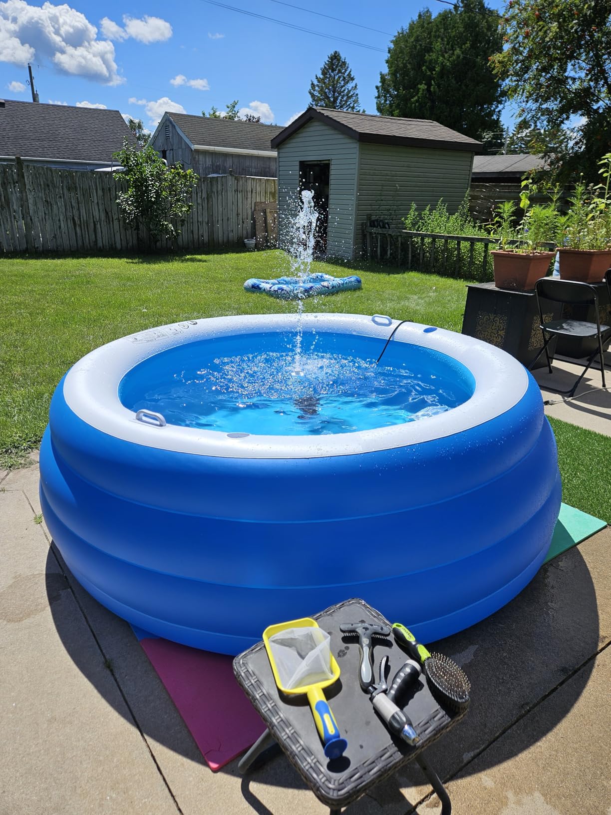 AQUA CREST RV Inline Water Filter, Garden Hose & Camper Water Filter | NSF/ANSI Certified, Reduces Chlorine, Odor, Bad Taste and Sediment in Drinking Water, with Flexible Hose Protector, 2 Pack customer photo 1