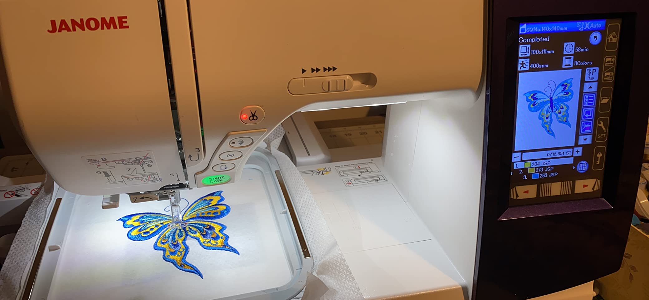 Janome Horizon Memory Craft 9850 Embroidery and Sewing Machine - Customer Photo 1